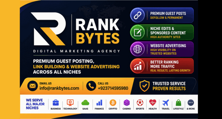 Rank Bytes – Authority Website Guest Post Placements for Stronger Search Visibility