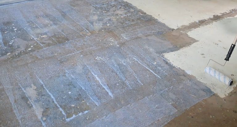 Dead-End Industrial grade surface primer applied to concrete floor