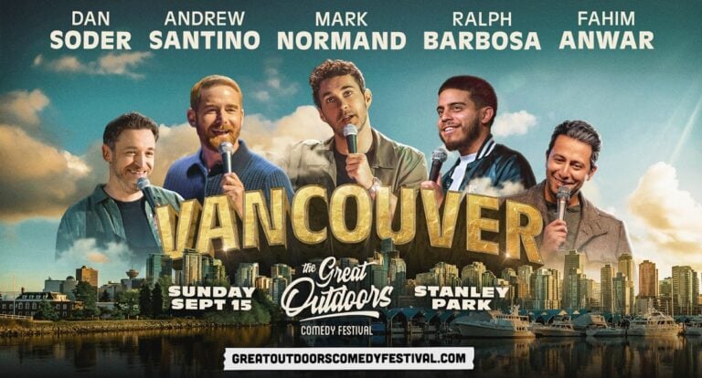 Vancouver’s Great Outdoors Comedy Festival announces headliners