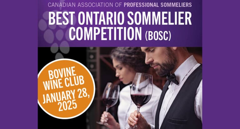 Experience CAPS Ontario’s Best Ontario Sommelier Competition live in Toronto Jan 28