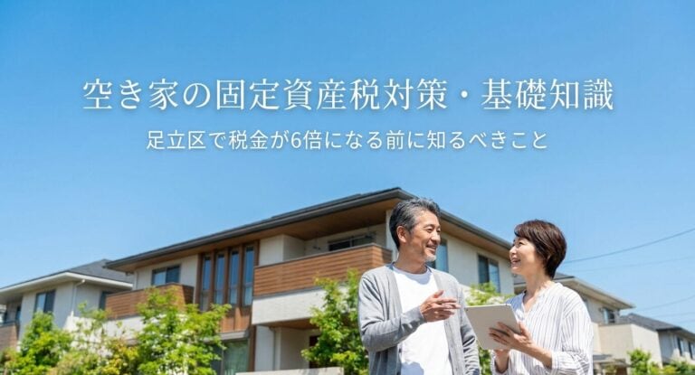 足立区の空き家は固定資産税が6倍に？損をしないための対策と基礎知識