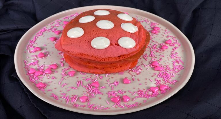 Chef Schulz’s Pink Barbie Pancakes recipe