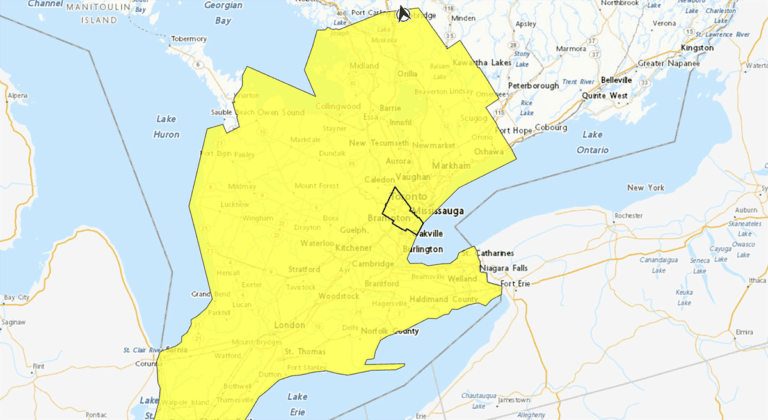 Severe Thunderstorm Watch issued for Southern Ontario – torrential rain, high winds