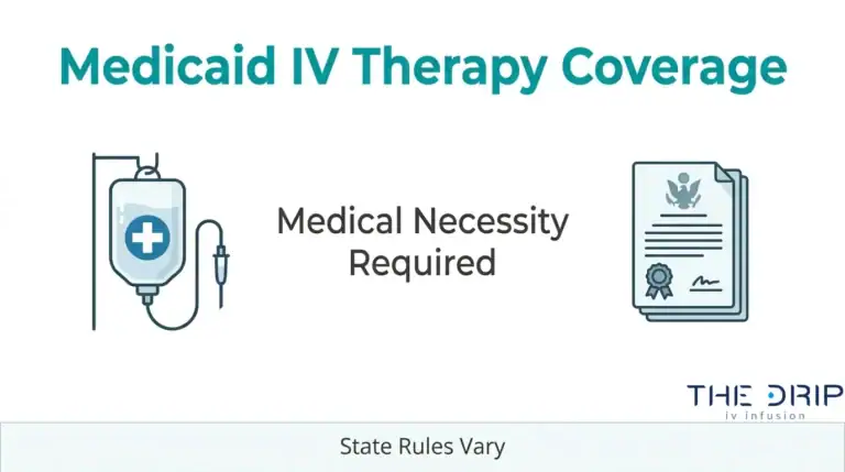 Medicaid IV therapy coverage and medical necessity requirements.