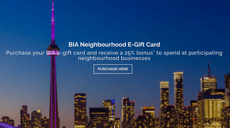 Toronto Downtown West BIA launches E-Gift Card Program