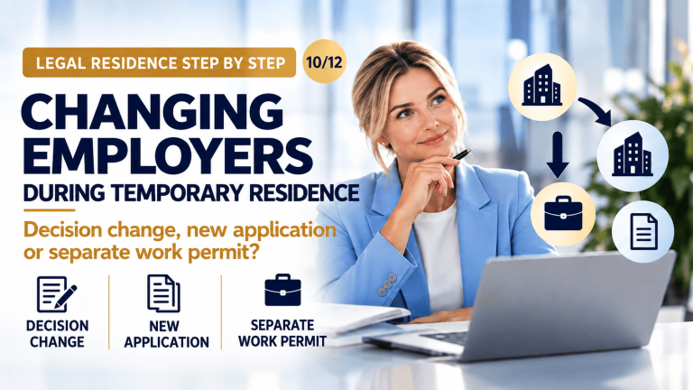Changing employer during temporary residence permit