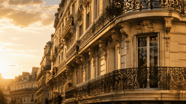Façade d'immeuble haussmannien parisien, illustration de l'encadrement des loyers à Paris en 2026