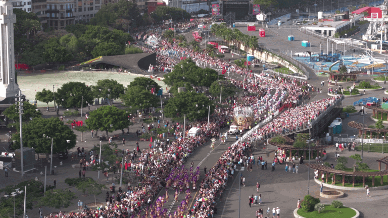 Carnaval de Tenerife con dron