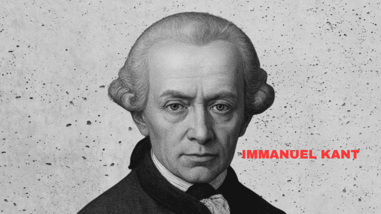 Portrait of philosopher Immanuel Kant who developed the theory of human perception and reality.