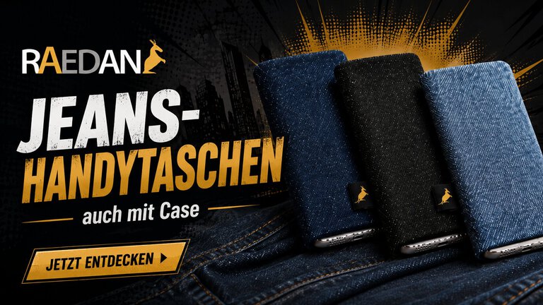 RAEDAN Jeans-Handytaschen – Anzeige auf ComicReview