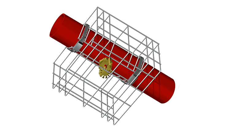 GIDRA® GUARD Sprinklerschutzkorb aus vorverzinktem Stahldraht