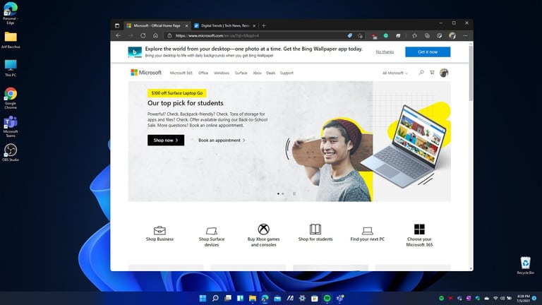 Windows 11 против MacOS Monterey: что лучше? 2 Веб-браузер Edge в Windows 11
