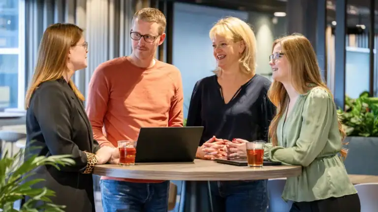 TKH Security team collaboration meeting in modern office in HQ in Zoetermeer