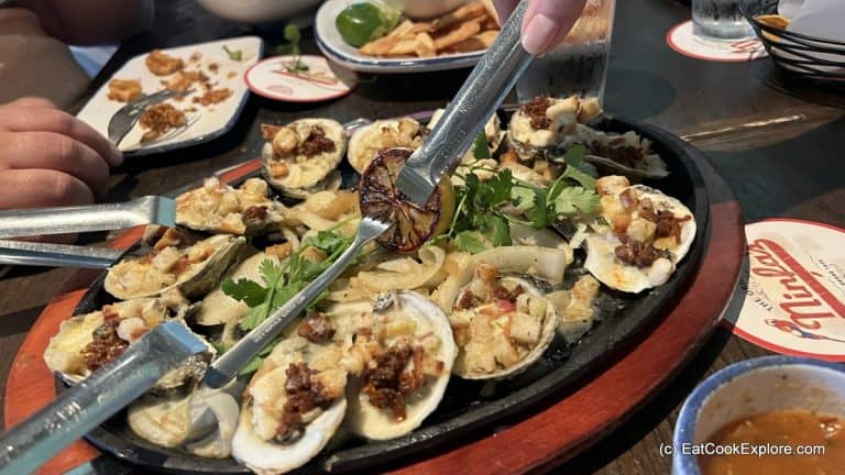 Grilled oysters The Original NInfas Tex Mex Houston