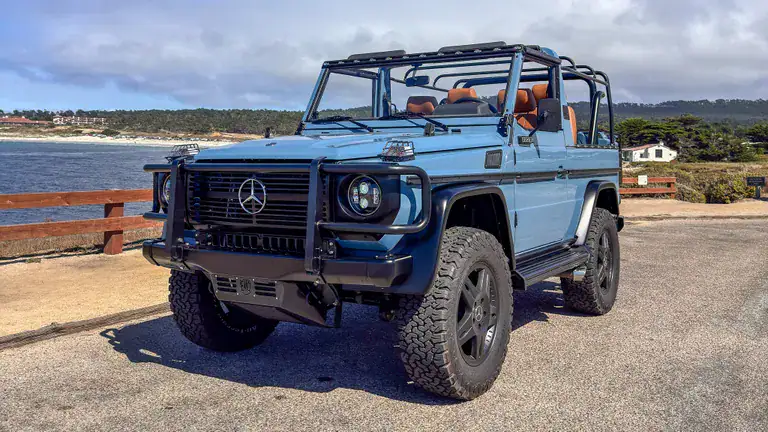 EMC LS3 V8 Wolf next to Monterey Beach