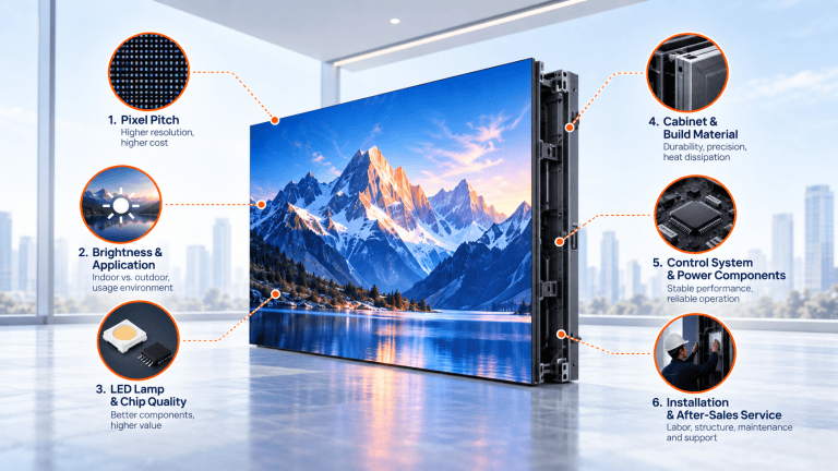 Six Aspects Affecting LED Screen Price