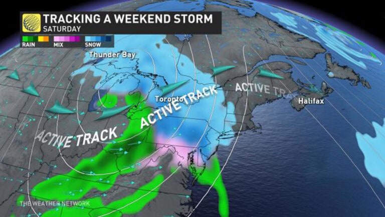 Toronto Snow Storm this weekend with plummeting temperatures