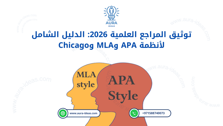 توثيق المراجع العلمية 2026: الدليل الشامل لأنظمة APA وMLA وChicago