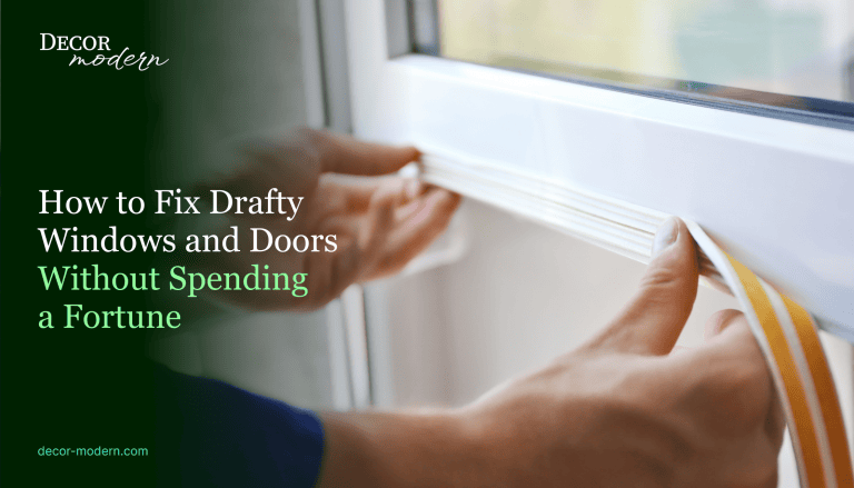 How to Fix Drafty Windows and Doors