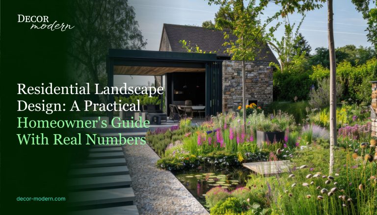 Residential Landscape Design: A Practical Homeowner's Guide With Real Numbers