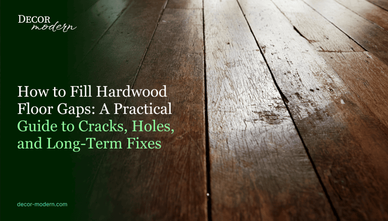 How to Fill Hardwood Floor Gaps
