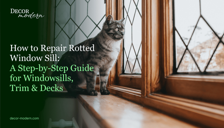 How to Repair Rotted Window Sill