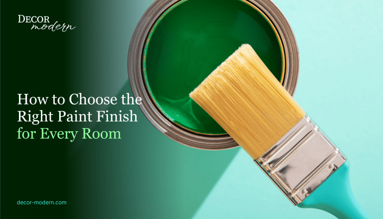 How to Choose the Right Paint Finish