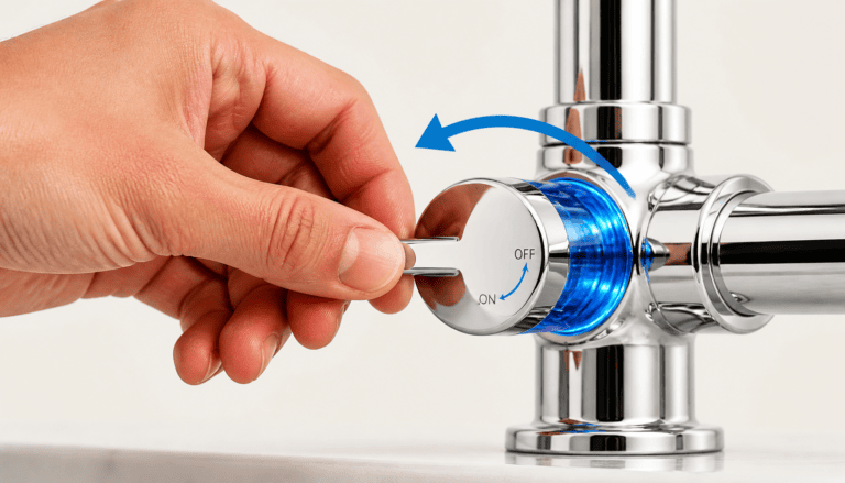 sens ouverture robinet