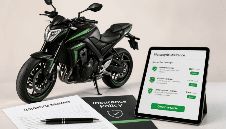 moto verte assurance