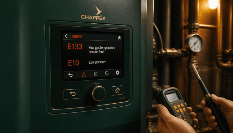 liste code erreur chaudière chappée