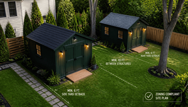 peut on mettre 2 abris de jardin de 5m2