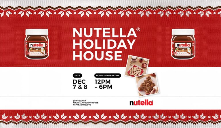 Nutella Holiday House pop-up opens in the Distillery District – Dec. 7-8