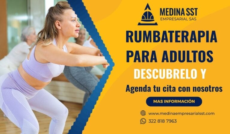 Adultos mayores disfrutando una sesión de rumbaterapia para mejorar su salud y estado de ánimo