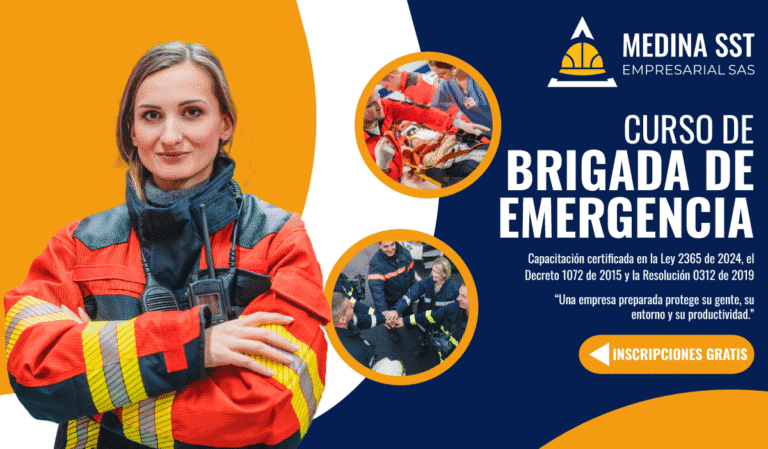 Capacitación en brigada de emergencia para empresas colombianas.