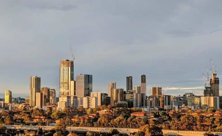 Parramatta skyline in Western Sydney