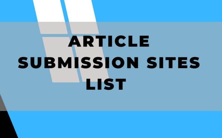 complete article submission sites list high da free seo backlinks 2026