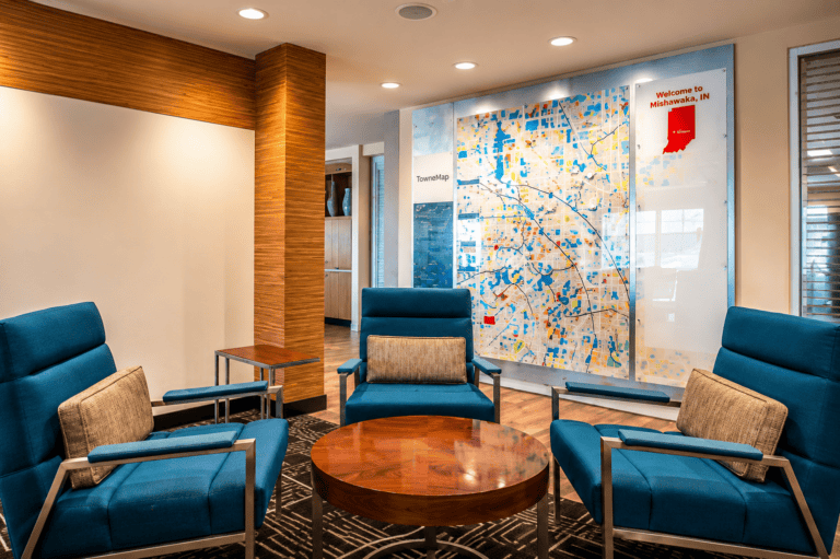TownePlace Suites Hotel reception waiting area