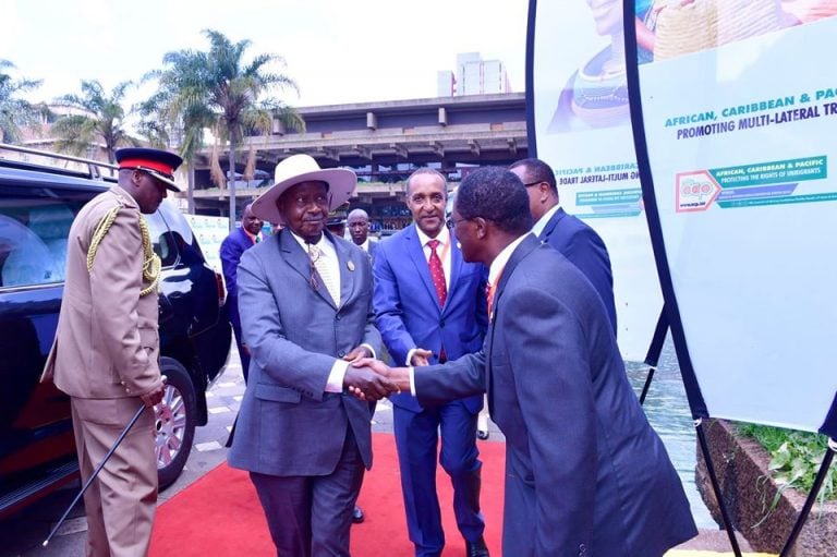President Museveni Joins African Heads of State for IDA21 Summit in Nairobi, Kenya Museveni-being-welcomed-in-Nairobi-768×511