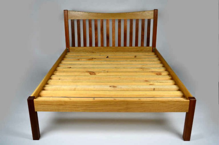 Custom made timber furniture ROSEWOOD AND WHITE OAK BED