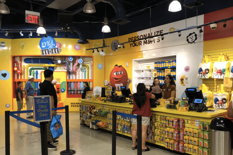 The personalized your M&Ms station in M&Ms world