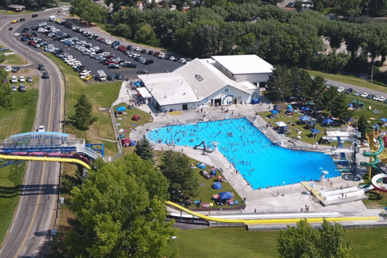 The olympic size pool in lava hot springs in idaho