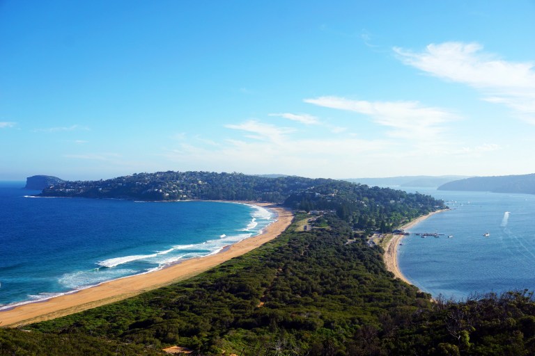 Palm Beach and Pittwater on Sydney's Northern Beaches, near the Fairlight service area
