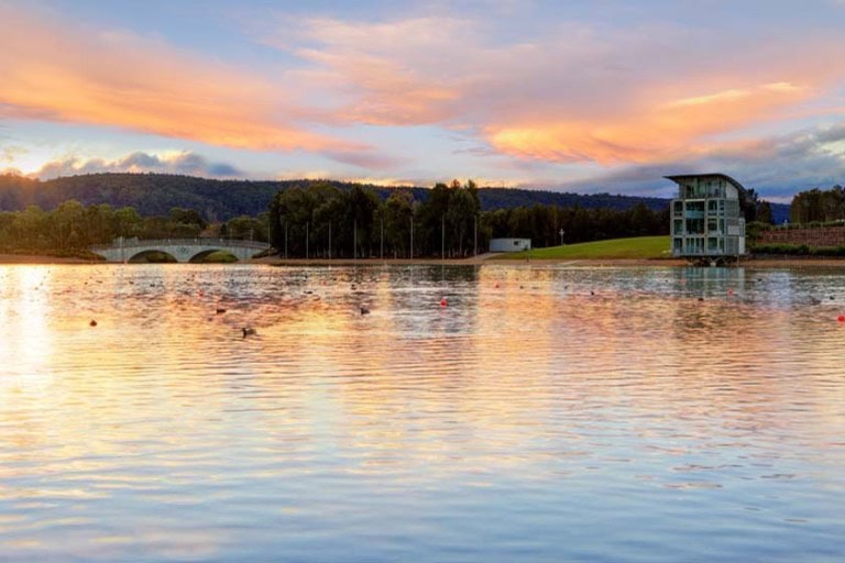 Penrith Lakes and the Sydney International Regatta Centre, near the Penrith service area