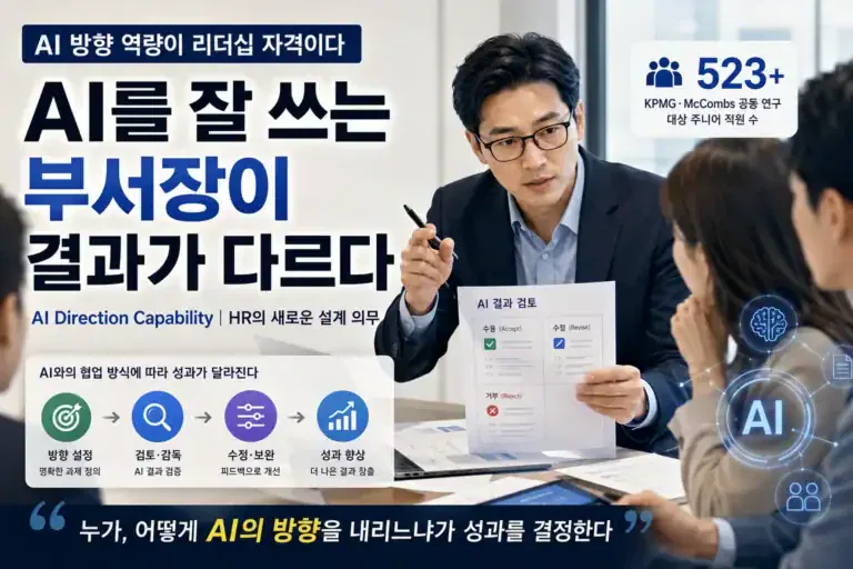AI 방향 역량, 부서장 자격을 가르는 4가지 기준
