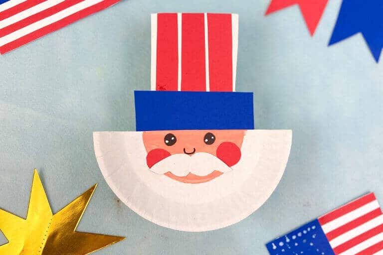 paper plate uncle sam