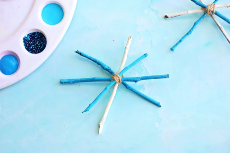 Sticks attached together with twine