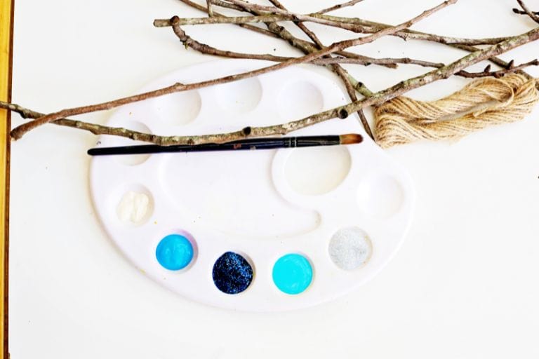 supplies for snowflake craft