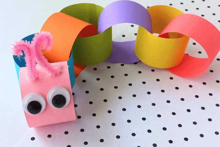 paper chain caterpillar