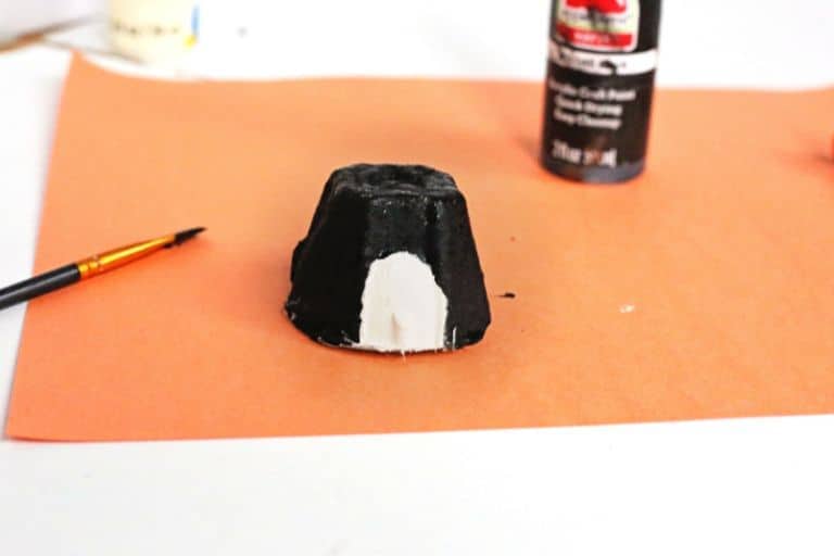 painted white and black penguin
