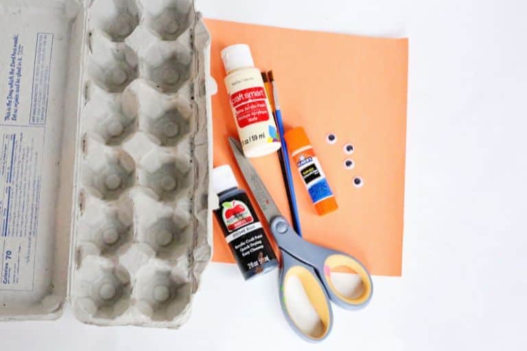 supplies needed for egg carton penguin craft